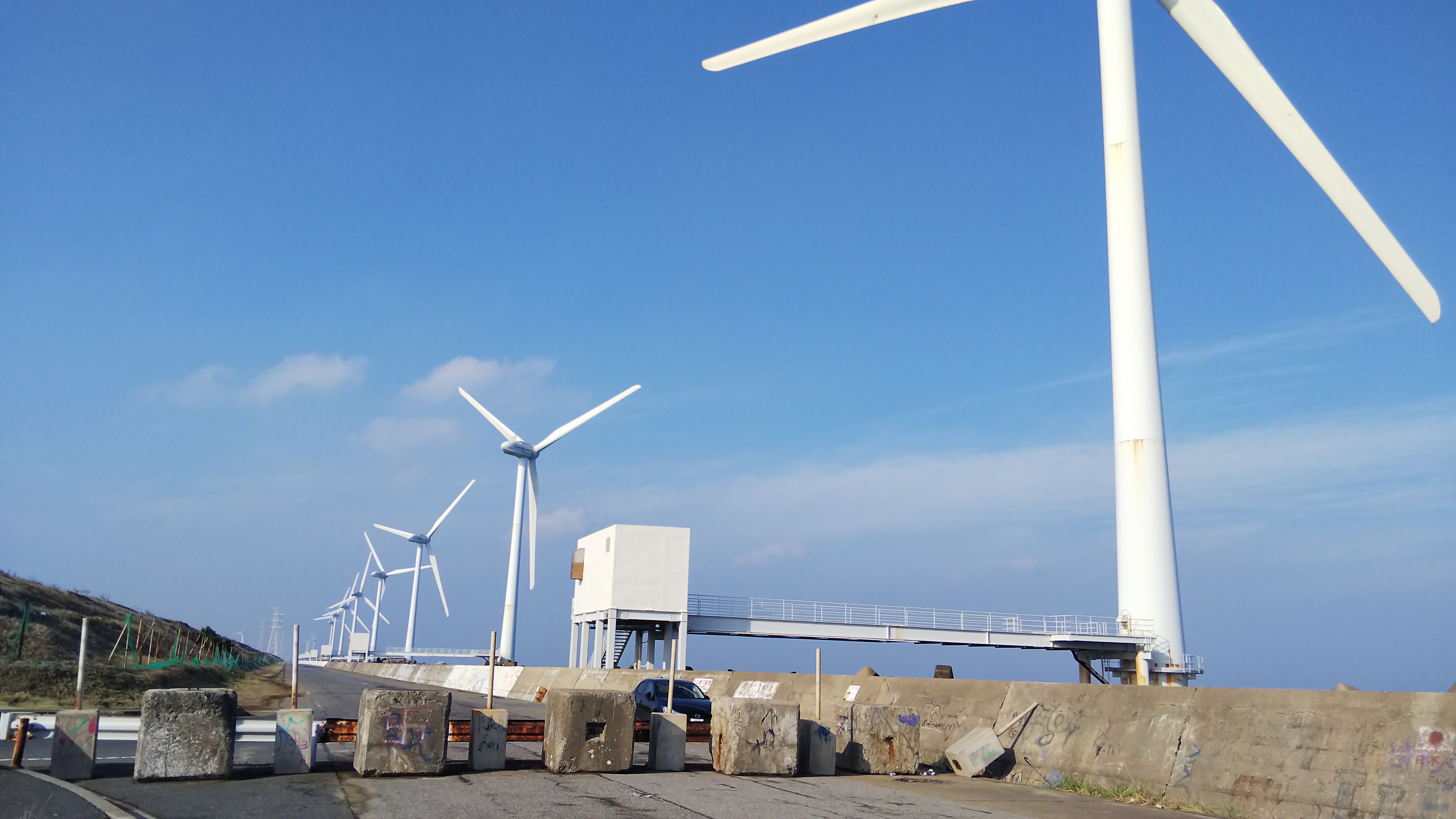 茨城県 神栖市 太平洋に向かう風力発電 18 12 04 いろんな発電所 探検記